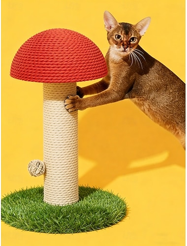  klorebrett for katt, soppformet leketøy for utendørs bruk, klorebrett for innendørs bruk