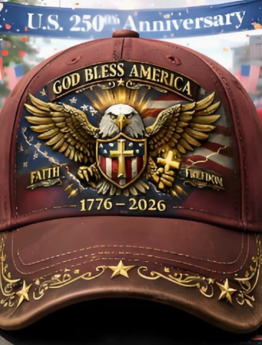  Herren Baseballkappe Sonnenhut Wein Marineblau Polyester Patchwork 3D-Druck Mode Streetwear Lässig Täglich Outdoor Urlaub Zitate & Sprüche Adler Sonnenschutz Atmungsaktivität