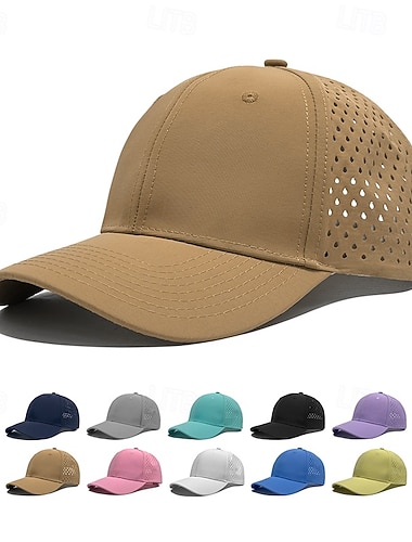  Czapka z daszkiem Kapelusz Czapka tenisowa Dla obu płci Czapka Czapka do biegania Solidne kolory Ochrona przed słońcem Odprowadza wilgoć Oddychający na Bransoletka tenisowa Bejsbol Pikle Lato Wiosna