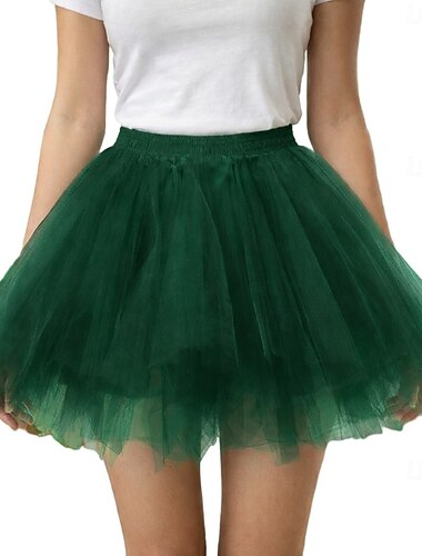  Retrò Vintage Anni '80 Gonna a cerchio Tutu Sottogonna Ballerino di balletto Costume Per donna Costume di Carnevale 2026 Halloween Carnevale Feste Performance Parata dell'Orgoglio Adulti Gonna