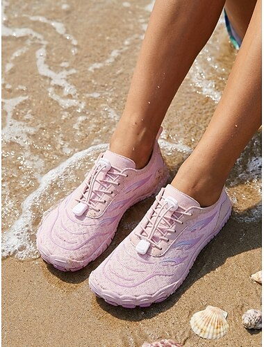  Chaussures aquatiques violet clair pour femmes – chaussures légères et faciles à enfiler, respirantes, antidérapantes et à séchage rapide, idéales pour la plage, la piscine, le surf et les voyages.