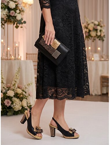  Dámské hnědé sandály na podpatku &sada odpovídajících kabelek - elegantní outfit pro matku na městské svatbě, formální příležitosti