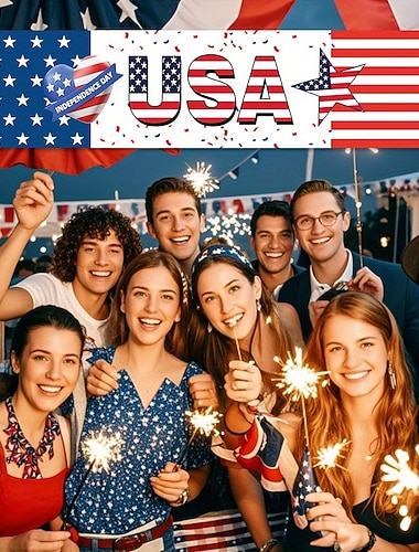  דגל 250 שנה לארה"ב חגיגת פטריוטיות באנר חיצוני לקישוט בית וגן ליום העצמאות