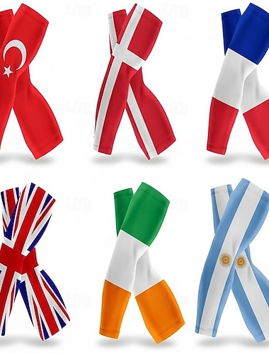  VM i fotball 2026 sportsklær fotball 1 par solbeskyttelse ermer til fans voksne unisex utendørskamp