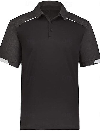  Herre Polo skjorter Afslappet Arbejde Knaphul Ribbet polokrave Kortærmet Basale Moderne Vanlig Knapper Forår sommer Blå Dybgrøn Mørkebrun Sort Rød Navyblå Polo skjorter