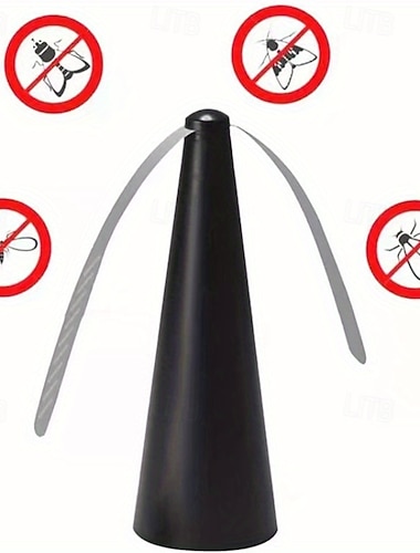  3er-Pack Fliegenventilator für Tische, Tischventilator zur Fliegenabwehr, um Fliegen und Insekten von Lebensmitteln fernzuhalten, tragbarer, chemikalienfreier Insektenabwehrventilator für Mahlzeiten