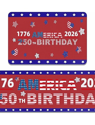  Tapis commémoratif du 250e anniversaire des États-Unis : paillasson d'entrée, tapis de salle de bain patriotique, tapis de cuisine pour la fête de l'indépendance, 250e anniversaire de la liberté, commémoration du 4 juillet, décoration de sol antidérapante