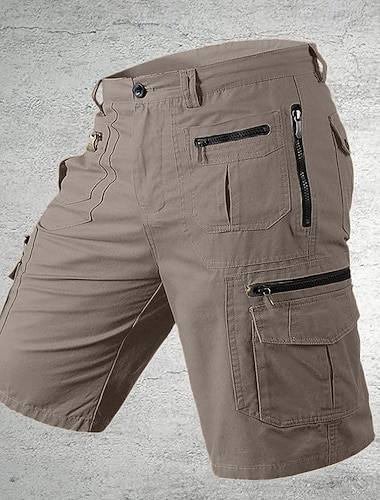  Homme Shorts Tactiques Shorts cargo Shorts Shorts de Randonnée Boutons Multi-poches Uni Portable Court Quotidien Extérieur Camping & Randonnée Mode Classique Noir Vert Véronèse