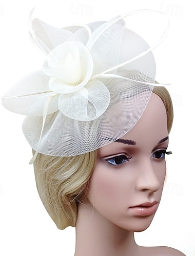  Γοητευτικά Φτερό Δίχτυ Γάμου Γενέθλια Κομψό Βίντατζ χαριτωμένο στυλ Με Λουλούδι Τούλι Ακουστικό Καπέλα