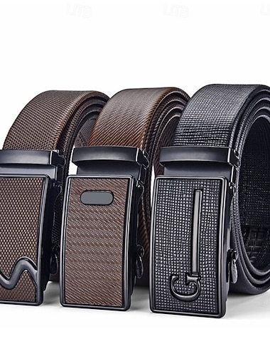  Herren Gürtel Automatische Schnalle PU Streetwear Zeitgenössisch Freizeit Einfarbig A01 A02 Täglich Geschäft Formell Taillengürtel