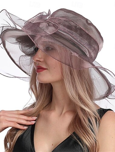  Elegante Retrò Vintage Derby Cappello Cappello da chiesa Cappello Kentucky Derby Gentildonna Nobildonna Costume Per donna Derby Ascot Festival delle corse di cavalli Adulti Cappello Primavera & Estate