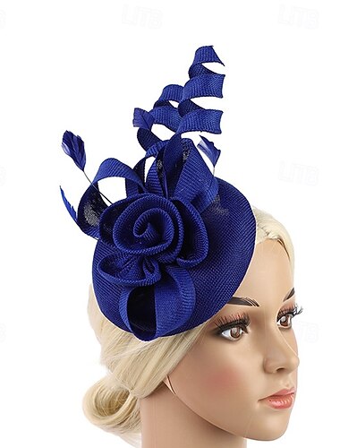  Fascinator Flachs Hochzeit Geburtstag Elegant Vintage Niedlich Mit Blumig Kopfschmuck Kopfbedeckung