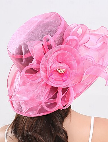  Elegante Retrò Vintage Derby Cappello Cappello da chiesa Cappello Kentucky Derby Gentildonna Nobildonna Floreale Costume Per donna Spiaggia Derby Ascot Adulti Cappello Primavera & Estate Estate
