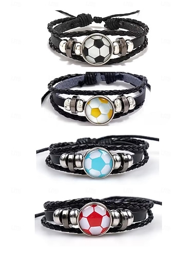  Verdensfotballkamp 2026 armbånd Fotball Årgang Dagligdagstøy Voksne Unisex Avslappet Fest Kle deg opp