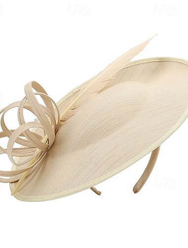  قطع زينة الرأس البوليستر زفاف عيد ميلاد أنيق عتيق لطيف مع ريش خوذة أغطية الرأس