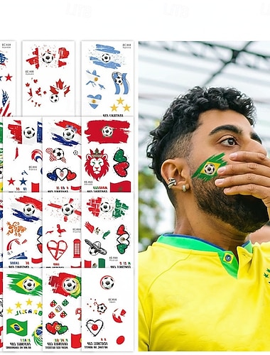  Verdensfotballkamp 2026 Fotball Fest / aften Patriotisk Voksne Unisex Klubb Fest Kamp Kle deg opp