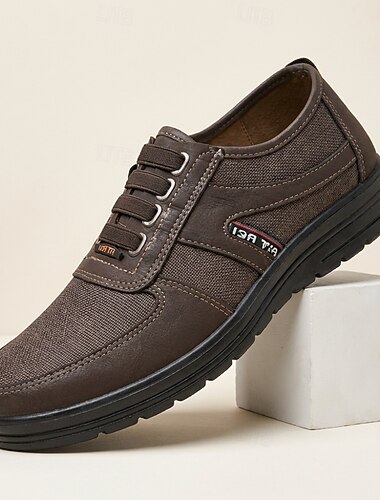  Braune Herren-Derby-Schnürschuhe, leichte und bequeme Oxford-Schuhe für Alltag, Reisen, Pendeln, Büro, Freizeit, Outdoor-Aktivitäten und einen eleganten Freizeit-Stil.