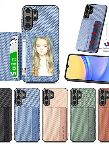  telefoon hoesje Voor Samsung Galaxy S26 S25 Edge S24 FE S23 S22 PlusUltra A56 A36 A26 A16 A06 Achterkant Wallet Card Case met standaard Schokbestendig TPU PU-nahka