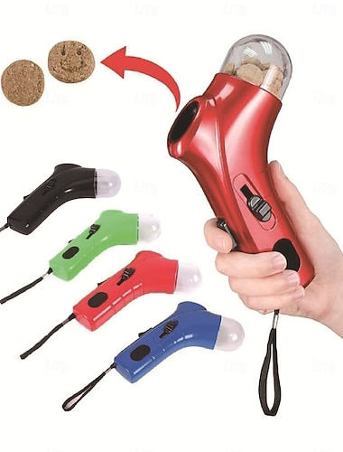  Lanceur de friandises pour chat, pistolet distributeur de nourriture pour chats et chiens, catapulte interactive portable pour friandises pour animaux de compagnie, pistolet distributeur de balles