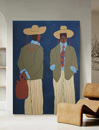  Cowboy mit Pferd, Ölgemälde, kühne Westernkunst