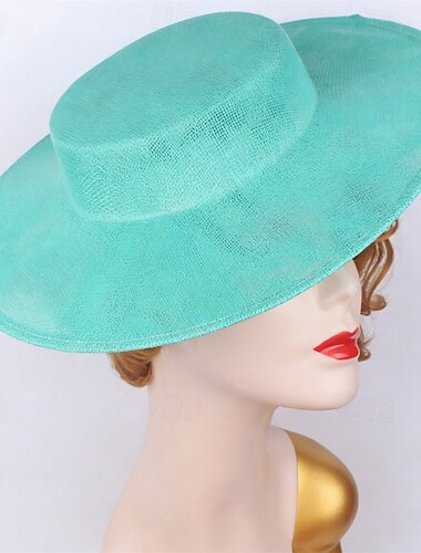  fascinators sinamay Bryllup Fødselsdag Elegant Årgang Med Tyl Medaljon Hovedbeklædning