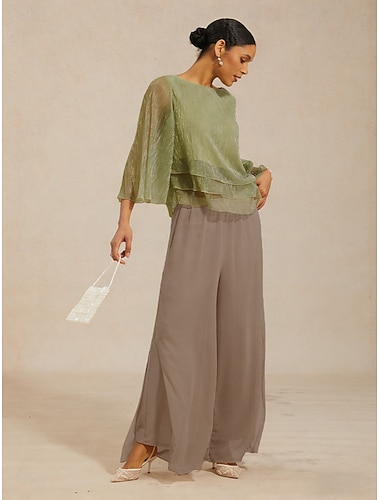  Dame Frekk Bukser med rett ben Elegant Stilfull Klassisk Stil Full lengde Middels midje Helfarge Elastisk midje Elastisk Kontor Feriereise Fest Avdempet Grå Sommer Vår Vår, Høst, Vinter, Sommer