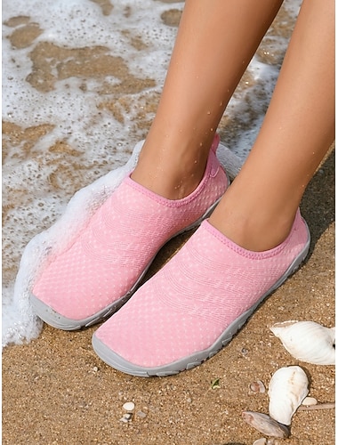  Roze instapschoenen voor dames – lichtgewicht, sneldrogende waterschoenen met antislipzool voor strand, zwemmen, zwembad, reizen en buitenactiviteiten.