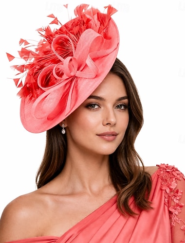  Derby Hatter Fascinator-hatt Fascinator Gentlewoman Kostyme Dame Derby Ascot Hesteveddeløpsfestival Voksne Hatt Sommer Vår