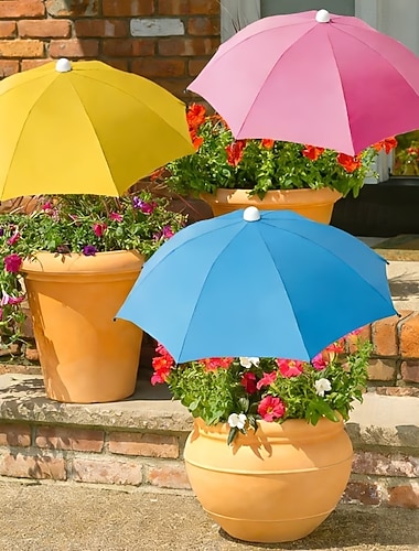  Sonnenschutz für Pflanzen im Freien, verstellbares Gartendach, Pflanzenschutzschirm mit Bodeneinsatz, für alle Jahreszeiten geeignet