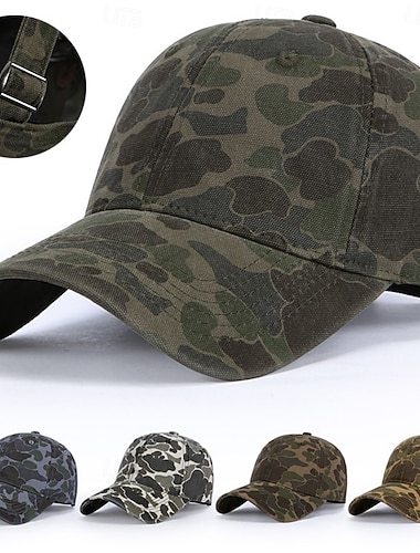  Herren Baseballkappe Sonnenhut Trucker-Kappe Hellgelb Marineblau Polyester Verstellbar Mode Streetwear Lässig Täglich Outdoor Urlaub Tarnung Zitate & Sprüche Sonnenschutz Atmungsaktivität