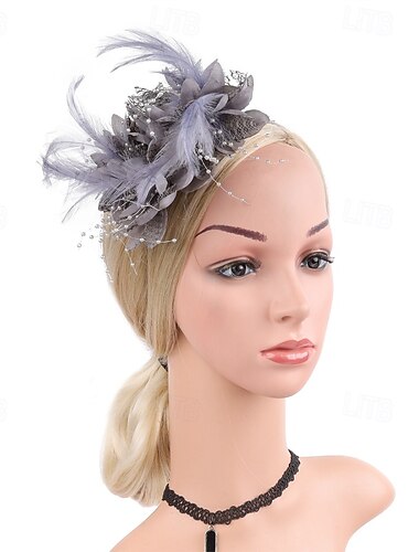  Fascinators Plumes Mariage Anniversaire Élégant ancien Mignon Avec Plume Floral Casque Couvre-chef