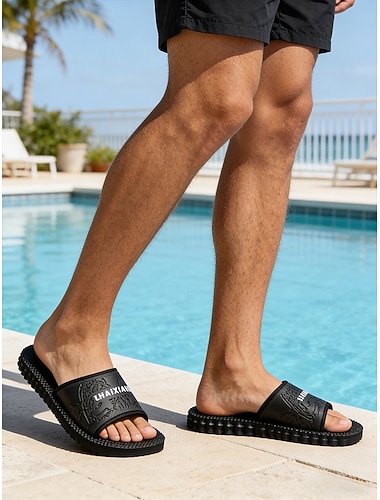  Herresandaler i kunstskinn – moderne og komfortable, perfekte for feriesteder, bassengkanten og utendørsaktiviteter