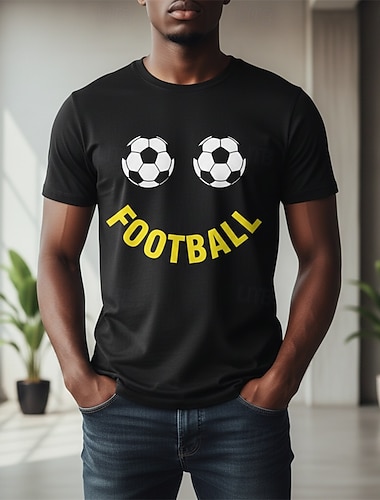  Partita mondiale di calcio 2026 Abiti Maglietta grafica Football americano Divertente Corte per Unisex Adulti Stampa 3D  per Mascherata Quotidiano Feste