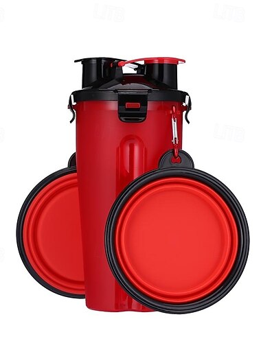  1 φλιτζάνι νερό/φαγητό + 2 πτυσσόμενα μπολ, σετ. Μπουκάλι νερού ταξιδιού για σκύλους με πτυσσόμενο μπολ, δοχείο τροφής κατοικίδιων 2 σε 1 με πτυσσόμενο μπολ. Φορητό μπολ νερού εξωτερικού χώρου,