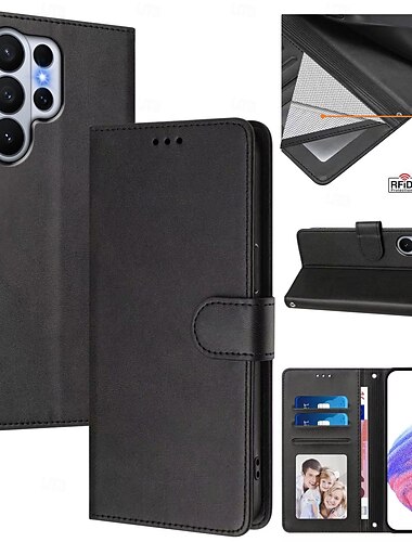  telefoon hoesje Voor Samsung Galaxy S26 S26 Ultra Plus Wallet Card Case met standaard met draagkoord met polsband Retro TPU PU-nahka