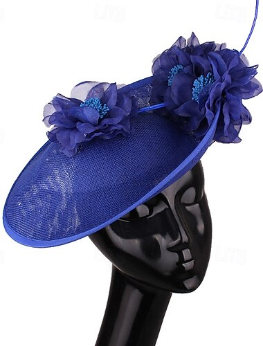  Fascinators Fabric Wedding Birthday Elegant Retro With Floral Tulle Headpiece Headwear