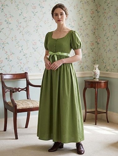  Retro / vintage Wiktoriańskie Średniowieczne Sukienka Suknia balowa  Sukienka inspirowana regencją Księżniczka Strój na bal maskowy Damskie Królewski Bal maskowy Na co dzień Doroślu Sukienka