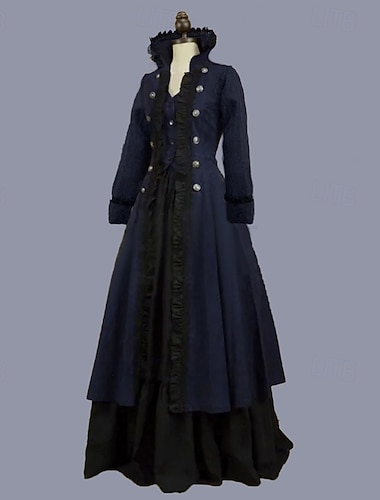  Rococò Vittoriano Abito vintage Abito da Ballo Maria Antonietta Costume Per donna Mascherata Carnevale Feste Halloween Adulti Vestito