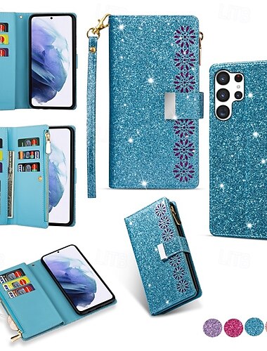  Handy Hülle Handyhüllen Für Samsung Galaxy S26 S26 Plus S26 Ultra Brieftaschenhülle Reisverschluss Vollschutz Ständer Farbverläufe Himmel PU-Leder