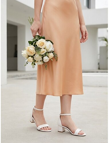  Women's Black Block Heel Sandals - Bridesmaid Shoes for City Weddings