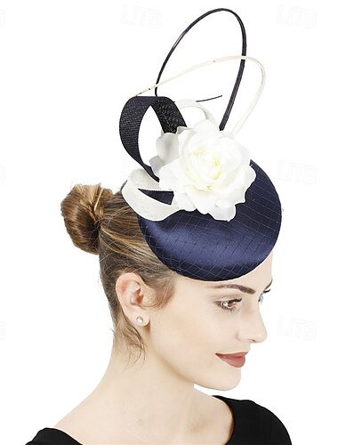  fascinators Polyesteri Bruiloft Elegant Vintage leuke Style Met Bloem Helm Hoofddeksels