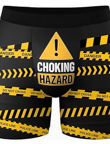  Férfi Feliratos Vicces szleng Rugalmas boxeralsó Úszónadrág Boxer úszónadrág Vicces Hétköznapi Otthon Tengerparti nyaralás Elasztikus derékpánt Nedvességelvezető Lélegző alsónemű Tervező Ruházat