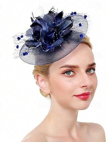  Fascinator Tessuto Matrimonio Compleanno Elegante Vintage Carino Con Floreale Tulle Copricapo Copricapo