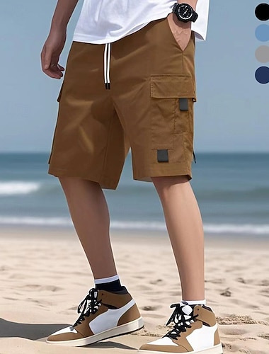  Herre Løpeshorts Atletiske shorts Gymshorts Snorer Lomme Shorts Avslappet Daglig utendørs Sommer Vår Hurtigtørkende Lettvekt Fukttransport Treningsøkt Utendørs Treningsklær Normal Sports Sportsklær