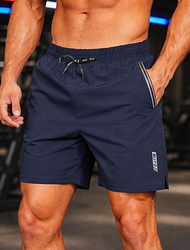  Herren Laufshorts Sportshorts Fitnessshorts Kordelzug Taschen Shorts Lässig Täglich Outdoor Sommer Schnelltrocknend Feuchtigkeitsableitend Atmungsaktiv Fitnesstraining Joggen Laufen Figurbetonter