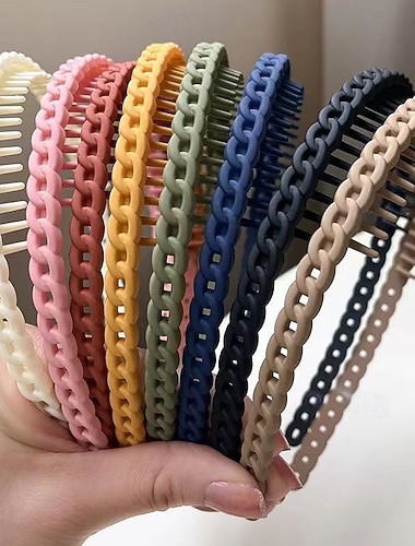  1 stk Dame Pannebånd Til utendørs Ferie Festival Klassisk Plast Svart Hvit Rosa