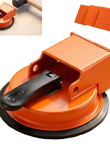  Kit de réparation des joints de parquet, comprenant ventouse, marteau et patins. Ventouse puissante pour joints de parquet, adaptée aux sous-couches de carrelage, parquets, PVC, carrelages et sols en