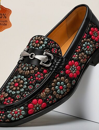  Herre Mote Bryllup Feriestedkvelder Lær Bekvem Sklisikker Tøfler Svart Vår Høst