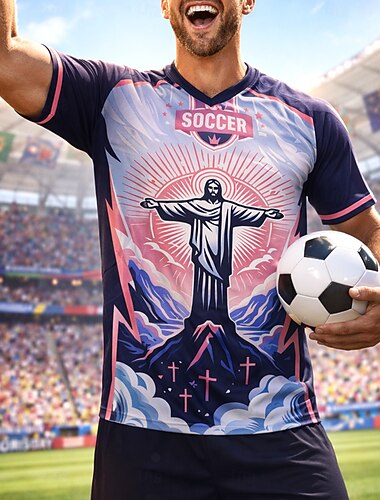  Unisex Calcio estivo Partita globale Maglioni Maglia da corsa Estate Blocco di colore Manica Corta UPF 50 Asciugatura Rapida Traspirante Casuale Corsa Jogging Fitness Blu abbigliamento sportivo