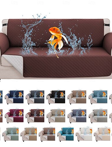  100 % wasserdichte Sofabezüge, Sofaschutz für Hunde, dreifach rutschfester Sofabezug für 3-Sitzer-Sofas, Möbelschutz für Haustiere, Kinder und Hunde